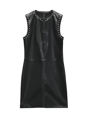 Brigette Faux Leather Minidress