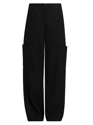 Double-Faced Wool Utility Pants
