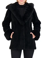 Sheared Cashmere Goat Parka