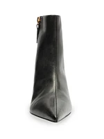 Mikki Mid 65MM Leather Stiletto Booties