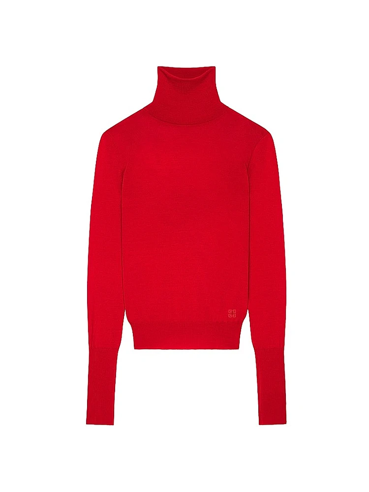 Slim Fit Sweater Wool with Draped Open Back
