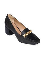 Avery Heeled Chain Loafers