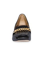 Avery Heeled Chain Loafers