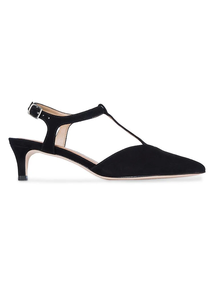 Malta Slingback Kitten Pumps