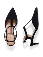 Malta Slingback Kitten Pumps