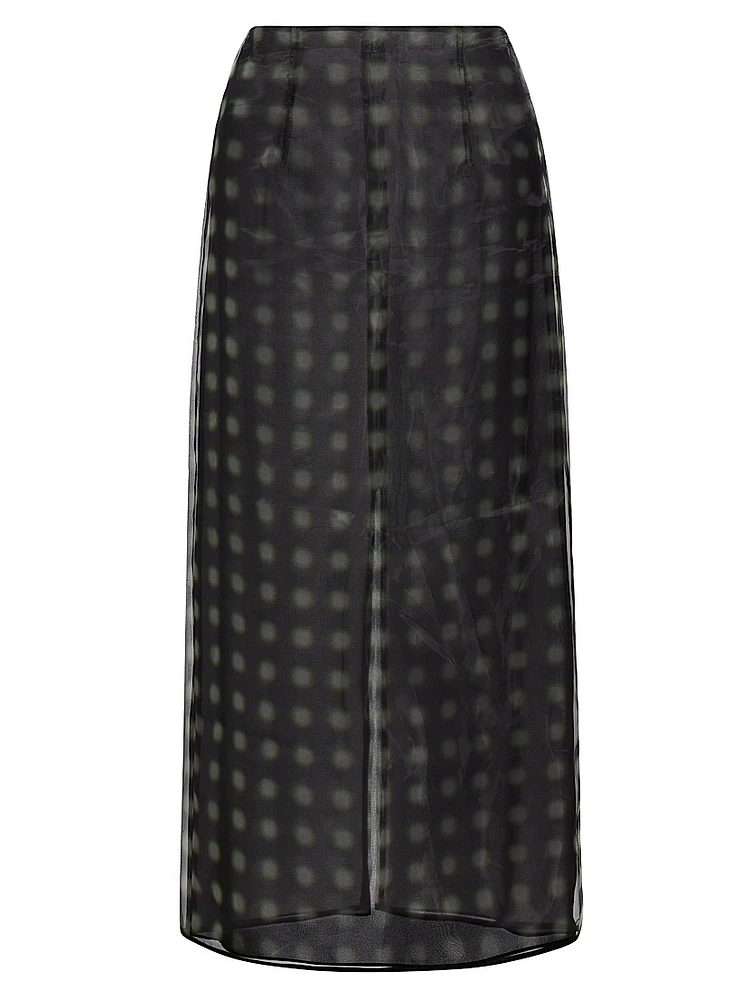 Dia Printed Chiffon Midi-Skirt