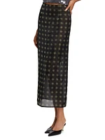 Dia Printed Chiffon Midi-Skirt