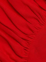 Anve Gathered Long-Sleeve Top