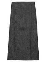 Mouliné Midi-Skirt