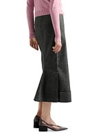 Mouliné Midi-Skirt