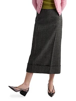 Mouliné Midi-Skirt