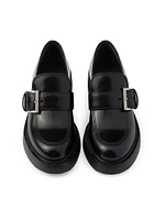 Brushed Leather Loafers