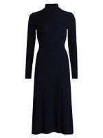 Diana Wool Turtleneck Midi-Dress