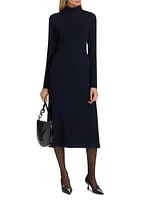 Diana Wool Turtleneck Midi-Dress