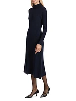 Diana Wool Turtleneck Midi-Dress