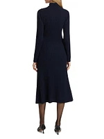 Diana Wool Turtleneck Midi-Dress