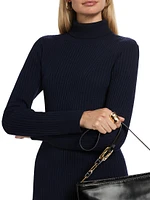 Diana Wool Turtleneck Midi-Dress