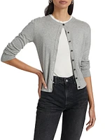 Thibeaut Cotton-Cashmere Long-Sleeve Cardigan