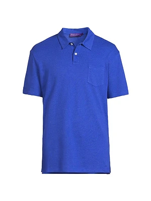 Linen-Cotton Polo Shirt