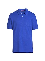 Linen-Cotton Polo Shirt