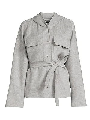 Bussola Wool-Blend Tie-Waist Jacket