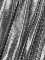 Gamma Pleated Metallic Midi-Skirt