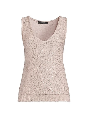 Colomba Sequined Knit Top