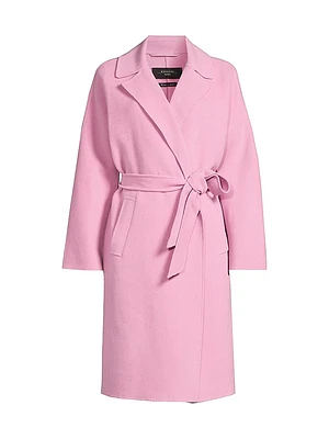 Civada Tie-Waist Wool-Blend Coat