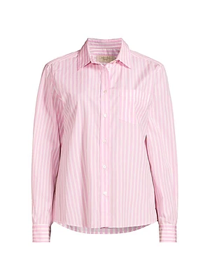 Bahamas Striped Cotton Button-Front Shirt
