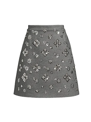 Monza Beaded Miniskirt