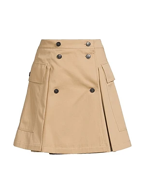 Zebio Cotton Wrap-Front Skort