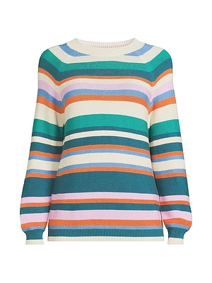 Linz Striped Cotton Sweater