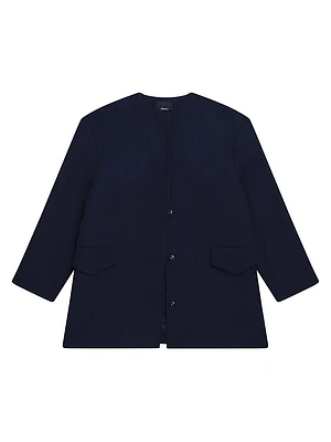 Cape Back Wool Coat