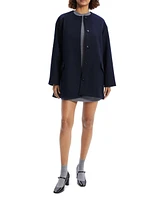 Cape Back Wool Coat