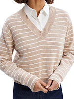 Waverly Striped Cotton Sweater