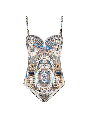 Make Me Your Mosiac Underwire One-Piece Swimsuit