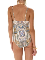 Make Me Your Mosiac Underwire One-Piece Swimsuit