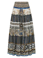 Make Me Your Mosiac Tiered Circle Skirt
