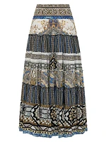 Make Me Your Mosiac Tiered Circle Skirt