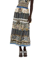 Make Me Your Mosiac Tiered Circle Skirt