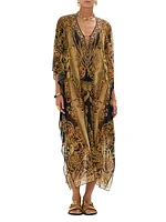 Era Of Empires Embellished Mesh Caftan