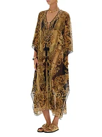 Era Of Empires Embellished Mesh Caftan