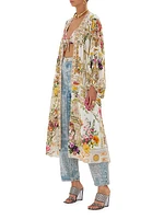 Egyptian Rose Blouson Sleeve Dress