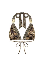 Era Of Empires Leopard Triangle Bikini Top