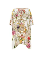 Egyptian Rose Silk Cover-Up Kaftan