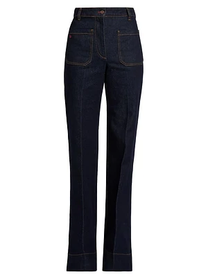 Alina High-Rise Stretch Flare Jeans