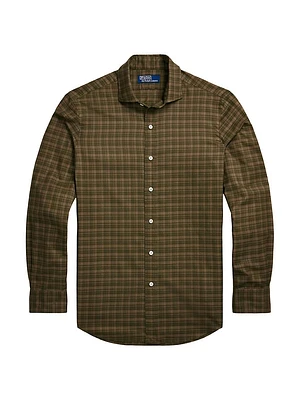 Plaid Twill Sport Shirt