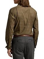 Plaid Twill Sport Shirt