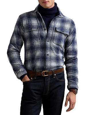 Knit Plain Flannel Shirt