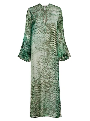 Aries Silk Kaftan Dress